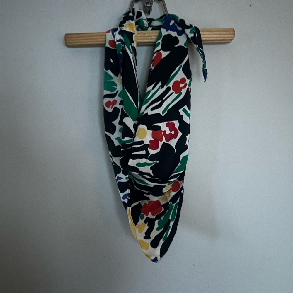 Vintage Floral Multicolor Scarf